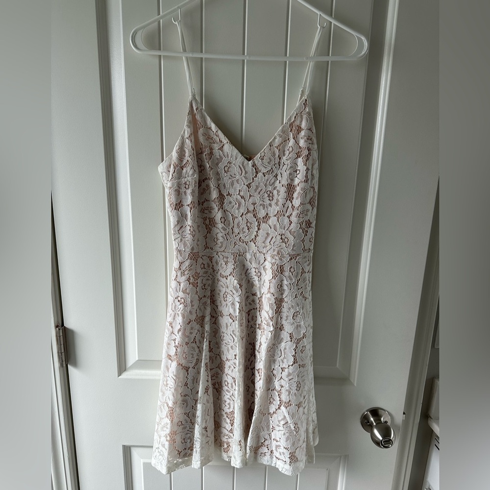 Lulu's Lace White Dress